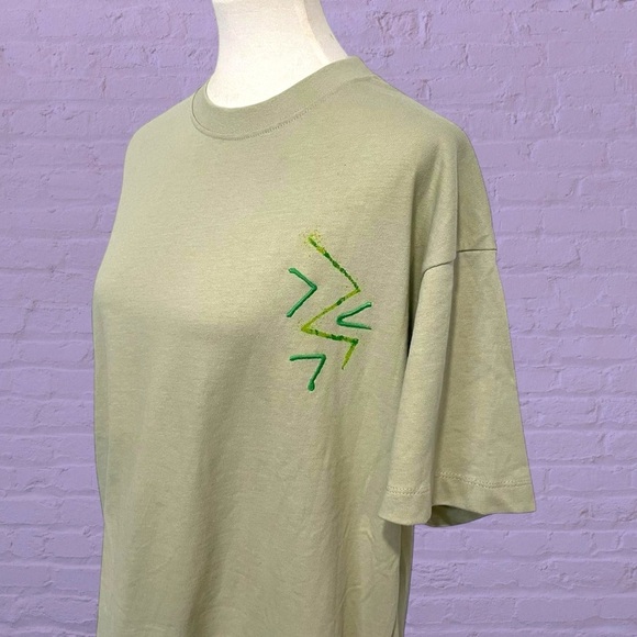 Zara oversized peace sign cotton tee small - Picture 7 of 8